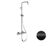 Душевая система Remer Elegance EQ32ASSDNO термостатическая, черный матовый