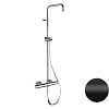 Душевая система Remer Elegance EQ32ASSDNO термостатическая, черный матовый Душевая система Remer Elegance EQ32ASSDNO термостатическая, черный матовый