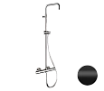 Душевая система Remer Elegance EQ32ASSDNO термостатическая, черный матовый Душевая система Remer Elegance EQ32ASSDNO термостатическая, черный матовый