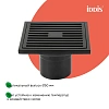 Душевой трап IDDIS 980CV10BL3DDZ вертикальный выпуск, сухой затвор, 10х10см, матовый черный Душевой трап IDDIS 980CV10BL3DDZ вертикальный выпуск, сухой затвор, 10х10см, матовый черный