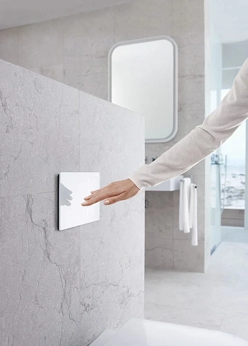 Клавиша смыва Geberit 115.625.SQ.1 Sigma70 стекло, цвет амбер Клавиша смыва Geberit 115.625.SQ.1 Sigma70 стекло, цвет амбер