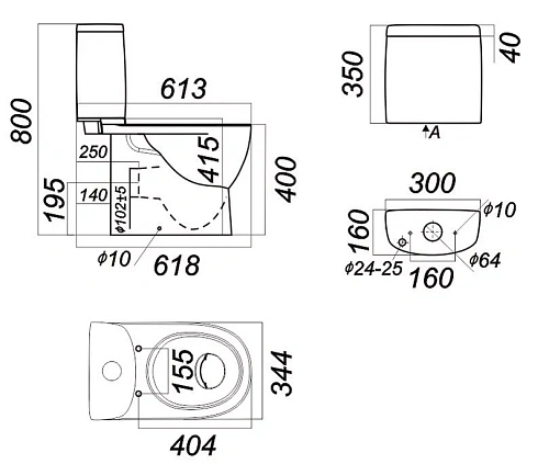 Унитаз напольный SANITA LUXE FEST WC.CC/Fest/2-DM/WHT.G/S1 Унитаз напольный SANITA LUXE FEST WC.CC/Fest/2-DM/WHT.G/S1