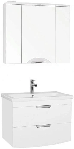 Зеркальный шкаф Style Line Жасмин 2 800/С, Люкс белый ЛС-000010036 Зеркальный шкаф Style Line Жасмин 2 800/С, Люкс белый ЛС-000010036