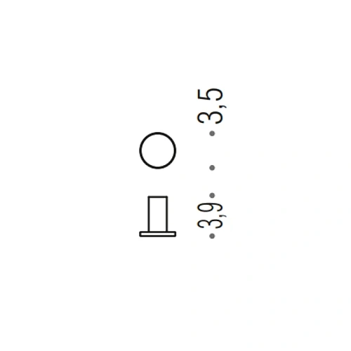 Крючок Colombo Mini CD107.OM золото матовое Крючок Colombo Mini CD107.OM золото матовое