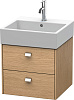 Картинка анонса товара «тумба под раковину duravit brioso br415201052 подвесная 48 см европейский дуб»
