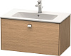 Картинка анонса товара «тумба под раковину duravit brioso br400201052 подвесная 82 см европейский дуб»