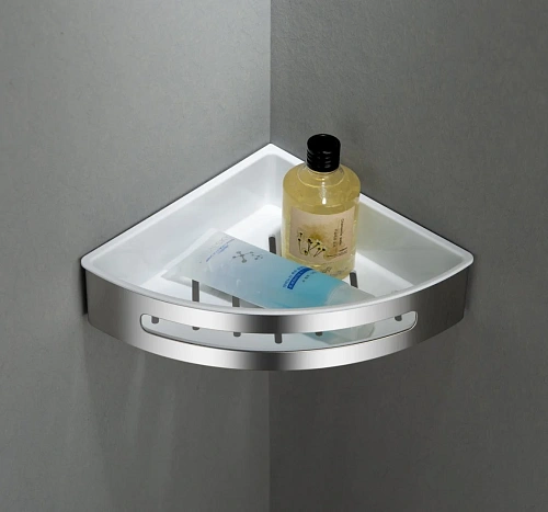 Полка Timo Luiro 18577/13 угловая, никель Полка Timo Luiro 18577/13 угловая, никель