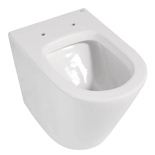 Унитаз приставной ABBER Bequem AC1113 белый, безободковый с крышкой микролифт Унитаз приставной ABBER Bequem AC1113 белый, безободковый с крышкой микролифт