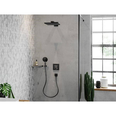 Душевая лейка Hansgrohe 120, 3 jet Raindance Select S 26530670,матовый черный