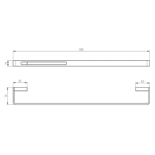 Полотенцедержатель Boheme Q 10942-GM серый Полотенцедержатель Boheme Q 10942-GM серый