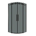 Душевой уголок GROSSMAN Classic 301.K33.04.9090.21.10 (90x90x195) полукруг,раздвижн,черн.матов,стекло тониров Душевой уголок GROSSMAN Classic 301.K33.04.9090.21.10 (90x90x195) полукруг,раздвижн,черн.матов,стекло тониров