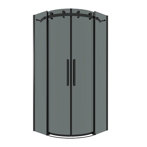 Душевой уголок GROSSMAN Classic 301.K33.04.9090.21.10 (90x90x195) полукруг,раздвижн,черн.матов,стекло тониров Душевой уголок GROSSMAN Classic 301.K33.04.9090.21.10 (90x90x195) полукруг,раздвижн,черн.матов,стекло тониров