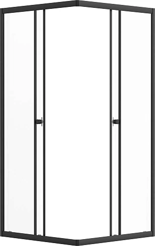 Душевой уголок DIWO Анапа 90х90, профиль черный матовый 569209 Душевой уголок DIWO Анапа 90х90, профиль черный матовый 569209