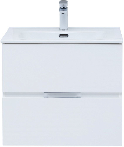 Тумба под раковину Aquanet Алвита New 60 2 ящика, белый матовый 00277510 Тумба под раковину Aquanet Алвита New 60 2 ящика, белый матовый 00277510
