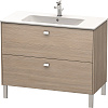 Картинка анонса товара «тумба под раковину duravit brioso br440301031 напольная 102 см сосна серебристая»