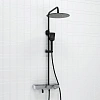 Душевая система WasserKRAFT A114.160.130.CB Thermo с термостатом черный
