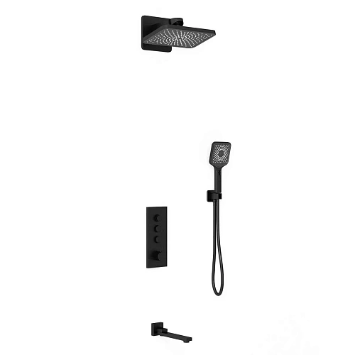 Душевая система Vincea VSFW-433TI4MB встраиваемый, термостатический, трехрежимный, черный Душевая система Vincea VSFW-433TI4MB встраиваемый, термостатический, трехрежимный, черный