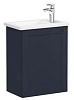 Картинка анонса товара «тумба с раковиной vitra root classic 45 см 68608 матовая темно-синяя, левая»