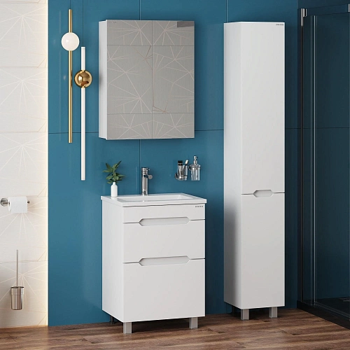 Тумба под раковину Onika Айленд 50 см 105039 напольная, белая (для Como 50/Фостер 50) Тумба под раковину Onika Айленд 50 см 105039 напольная, белая (для Como 50/Фостер 50)