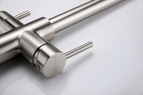 Смеситель для кухни Paulmark LANGE брашированная сталь La214212-BS Смеситель для кухни Paulmark LANGE брашированная сталь La214212-BS