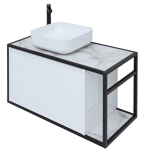 Тумба под раковину Aquanet Nova Lite Loft 90 L белый 00261652 Тумба под раковину Aquanet Nova Lite Loft 90 L белый 00261652