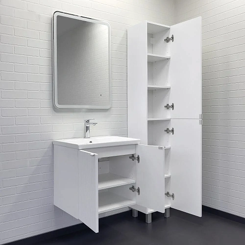 Тумба с раковиной Comforty Лима-60П 00-00019238 белый матовый раковина Como 60 Тумба с раковиной Comforty Лима-60П 00-00019238 белый матовый раковина Como 60