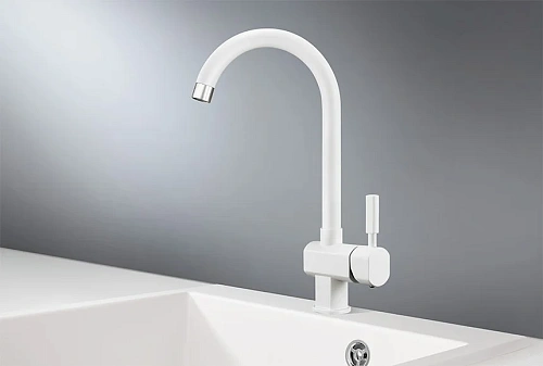 Смеситель для кухни Granula 31-ST, БЕЛЫЙ Смеситель для кухни Granula 31-ST, БЕЛЫЙ