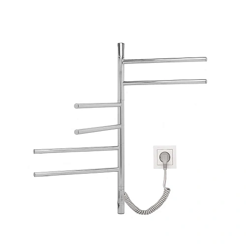 Полотенцесушитель электрический Vincea VTD-1S1CE 43x60, хром, таймер Полотенцесушитель электрический Vincea VTD-1S1CE 43x60, хром, таймер