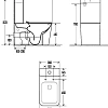 Чаша напольного унитаза AQUAme Rimless AQM1003 с сиденьем SoftClose, горизонтальный выпуск 680x360x4 Чаша напольного унитаза AQUAme Rimless AQM1003 с сиденьем SoftClose, горизонтальный выпуск 680x360x4