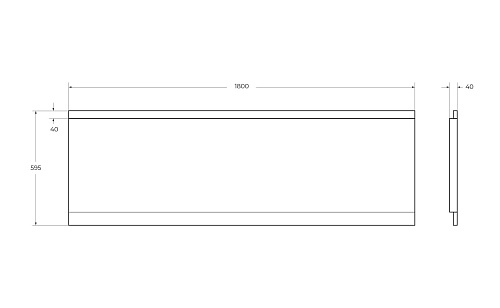 Экран для ванны фронтальный CEZARES EM-180-SCR-W37 1800x595 белый Экран для ванны фронтальный CEZARES EM-180-SCR-W37 1800x595 белый