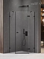 Душевой уголок NEW TRENDY AVEXA BLACK R 80x80x200 EXK-3874 черный Душевой уголок NEW TRENDY AVEXA BLACK R 80x80x200 EXK-3874 черный