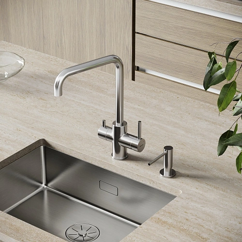 Смеситель для кухни SANCOS Vela SC4013BN с возможностью подключения фильтра, брашированный никель Смеситель для кухни SANCOS Vela SC4013BN с возможностью подключения фильтра, брашированный никель