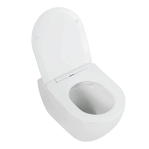 Унитаз подвесной CEZARES STYLUS-TOR CZR-6601-TH-TOR/CZR-2316-SC безободковый с сиденьем Унитаз подвесной CEZARES STYLUS-TOR CZR-6601-TH-TOR/CZR-2316-SC безободковый с сиденьем