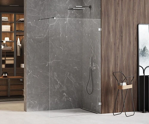 Душевая дверь NEW TRENDY AVEXA 80x200 EXK-1441 хром Душевая дверь NEW TRENDY AVEXA 80x200 EXK-1441 хром