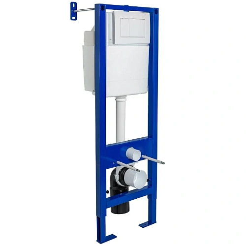 Инсталляция для унитаза BERGES АТОМ 410 с клавишей смыва 040333 белая Инсталляция для унитаза BERGES АТОМ 410 с клавишей смыва 040333 белая