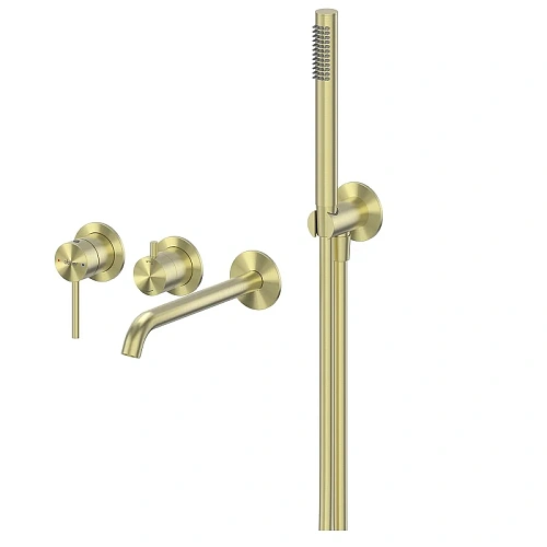 Смеситель для ванны ABBER Wasser Kreis 316 AF8130BG скрытого монтажа, золото брашированное Смеситель для ванны ABBER Wasser Kreis 316 AF8130BG скрытого монтажа, золото брашированное