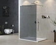 Душевая перегородка CEZARES LIBERTA-L-2-110-120-GR-Cr 110см стекло тонированное (графит), профиль хром Душевая перегородка CEZARES LIBERTA-L-2-110-120-GR-Cr 110см стекло тонированное (графит), профиль хром
