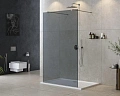 Душевая перегородка CEZARES LIBERTA-L-2-110-120-GR-Cr 110см стекло тонированное (графит), профиль хром Душевая перегородка CEZARES LIBERTA-L-2-110-120-GR-Cr 110см стекло тонированное (графит), профиль хром