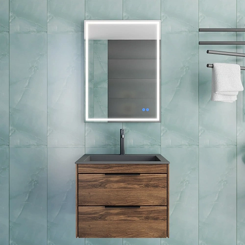 Тумба под раковину Vincea Chiara 2D 600 VMC-2C2600CO подвесная, C.Oak Тумба под раковину Vincea Chiara 2D 600 VMC-2C2600CO подвесная, C.Oak