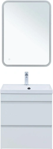 Тумба под раковину Aquanet Нота New 60 белый глянец 00335417 подвесная Тумба под раковину Aquanet Нота New 60 белый глянец 00335417 подвесная