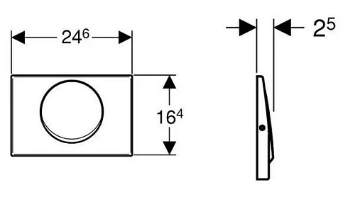 Клавиша смыва GEBERIT Mambo 115.751.00.1 Клавиша смыва GEBERIT Mambo 115.751.00.1