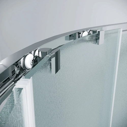 Душевой уголок GROSSMAN Cosmo 301.K33.02.9090.10.02 (90x90x195) полукруг,раздвижная,хром,стекло шиншилла Душевой уголок GROSSMAN Cosmo 301.K33.02.9090.10.02 (90x90x195) полукруг,раздвижная,хром,стекло шиншилла