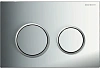 Клавиша смыва Geberit 115.085.KH.1 Omega 20 пластик, цвет хром глянец/хром матовый