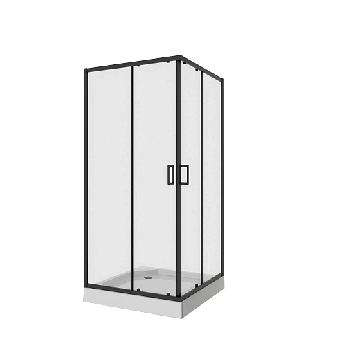 Душевой уголок Niagara Nova NG-6888-08 BLACK (80x80x195) квадратная, двери раздвижные, 68880811BLACK Душевой уголок Niagara Nova NG-6888-08 BLACK (80x80x195) квадратная, двери раздвижные, 68880811BLACK