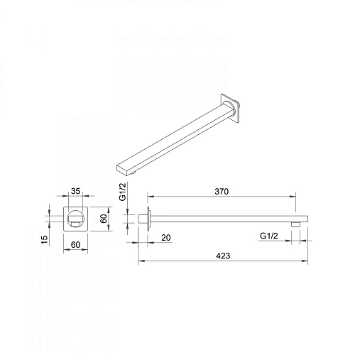 Душевая система BERGES NARDIS 3S встраиваемая, поворотный излив, хром 071010 Душевая система BERGES NARDIS 3S встраиваемая, поворотный излив, хром 071010