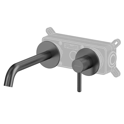 Смеситель для раковины WHITECROSS Y Y1225GM скрытого монтажа, оружейная сталь Смеситель для раковины WHITECROSS Y Y1225GM скрытого монтажа, оружейная сталь