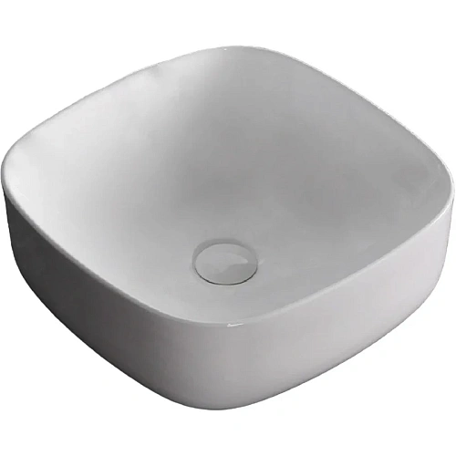 Раковина Ceruttispa CR0010 425х425х150 накладная, белая, квадратная Раковина Ceruttispa CR0010 425х425х150 накладная, белая, квадратная