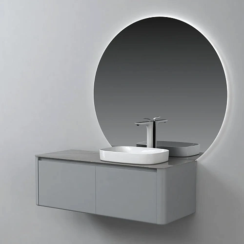 Тумба с раковиной Black&White U915.1200R Blum металлический ящик, керамогранит / раковина (1200x545x 9151200R Тумба с раковиной Black&White U915.1200R Blum металлический ящик, керамогранит / раковина (1200x545x 9151200R