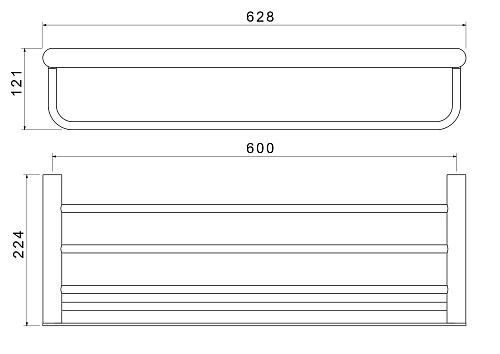 Полотенцедержатель Aquatek ЛИРА AQ4415CR хром Полотенцедержатель Aquatek ЛИРА AQ4415CR хром