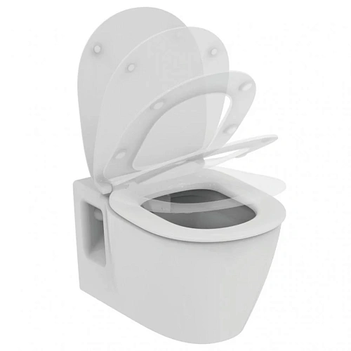 Комплект 4 в 1 Ideal Standard E8822301PC с подвесным унитазом CONNECT Rimless E822301, сиденьем CONN Комплект 4 в 1 Ideal Standard E8822301PC с подвесным унитазом CONNECT Rimless E822301, сиденьем CONN